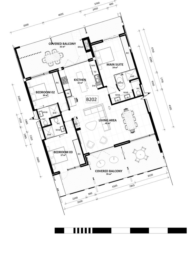 Unit B202 - 3 Bedroom